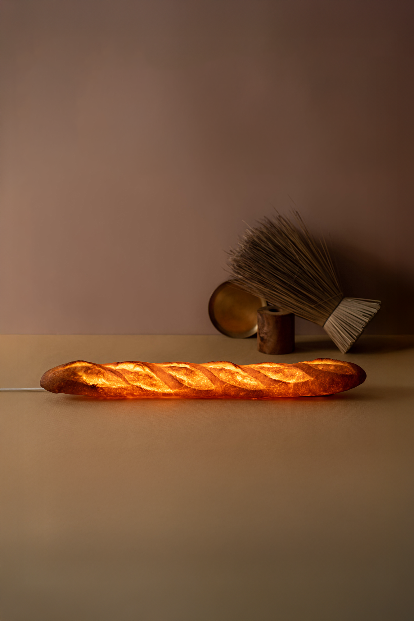 Yukiko Morita - Baguette Bread Lamp (LED Light with AC Power Cord) · TINGKO SELECT