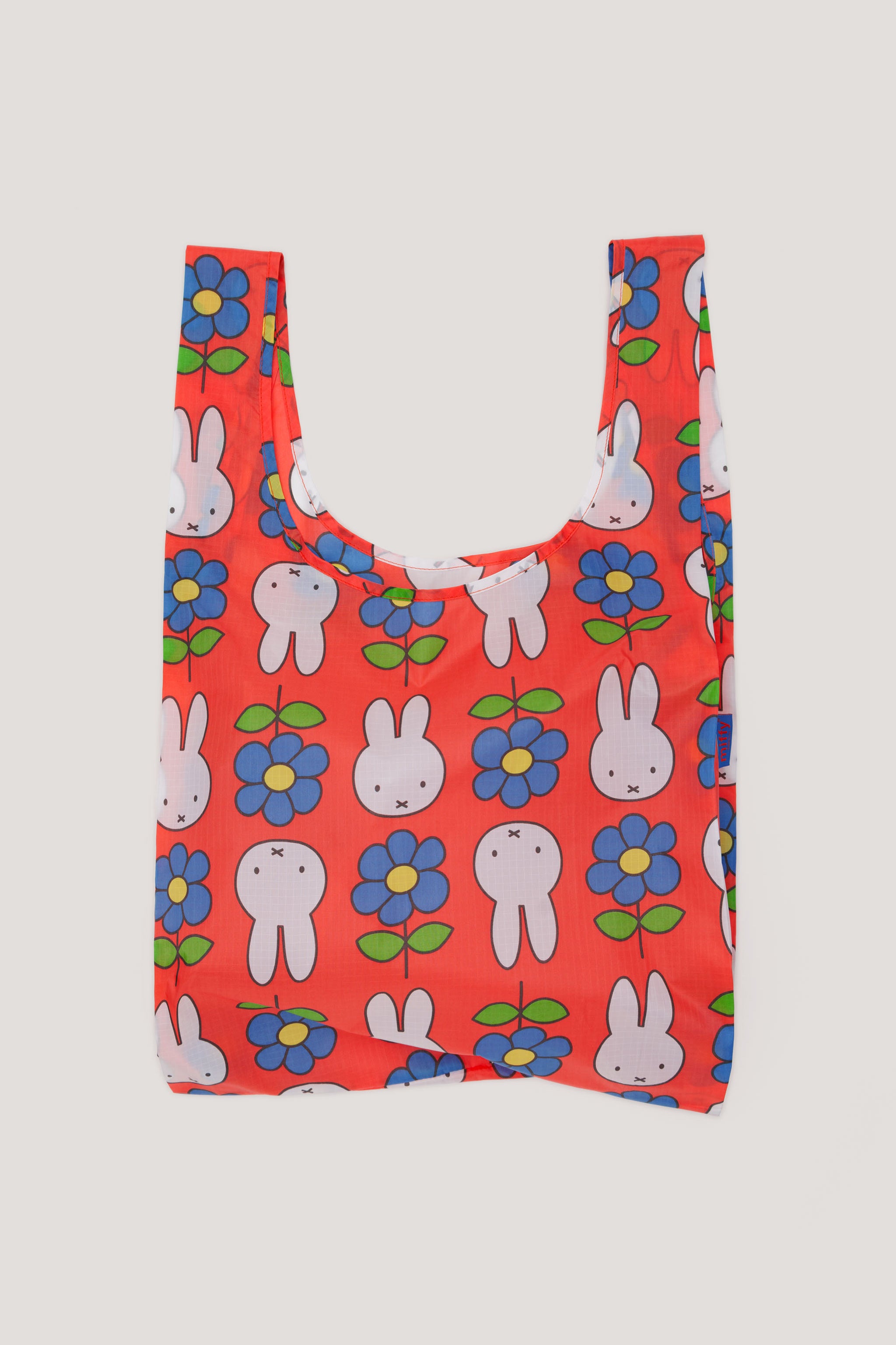 standard baggu with orange flower and miffy print