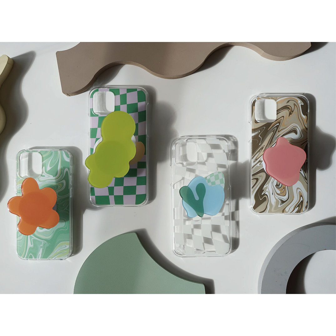 Green Bubbles Phone Grip