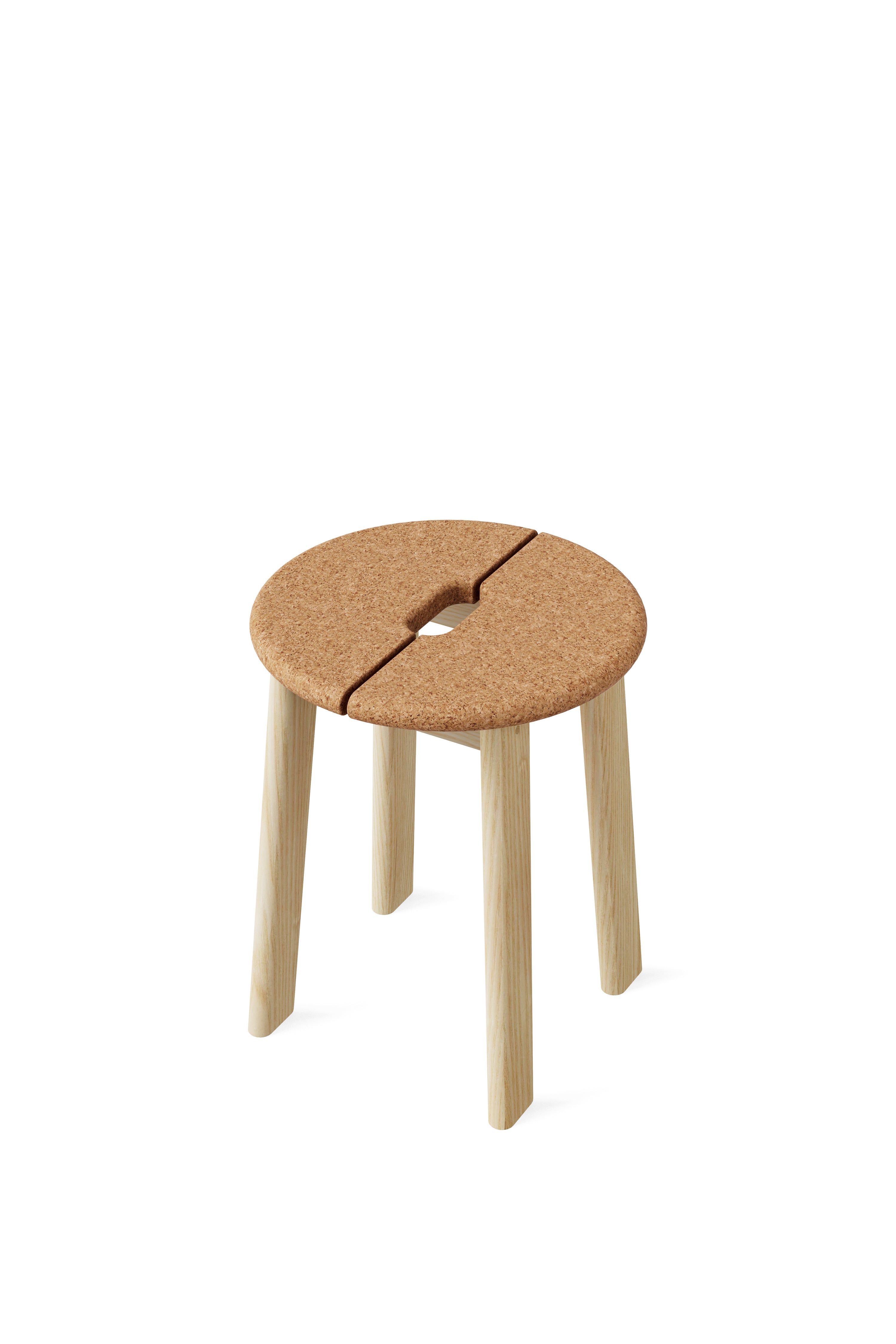 BRAVO Stool 白蠟木極簡椅凳-軟木椅座