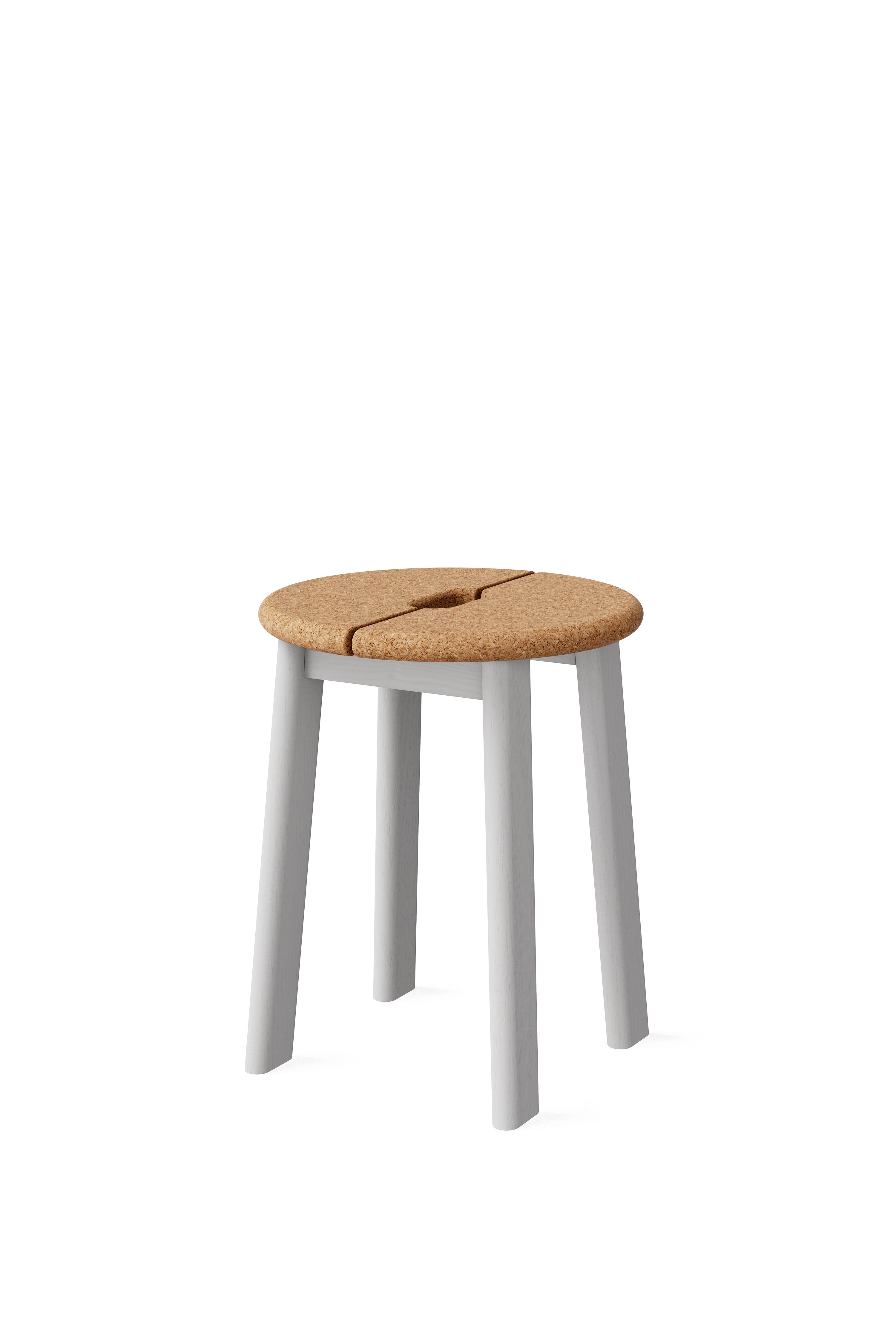 BRAVO Stool 白蠟木極簡椅凳-軟木椅座