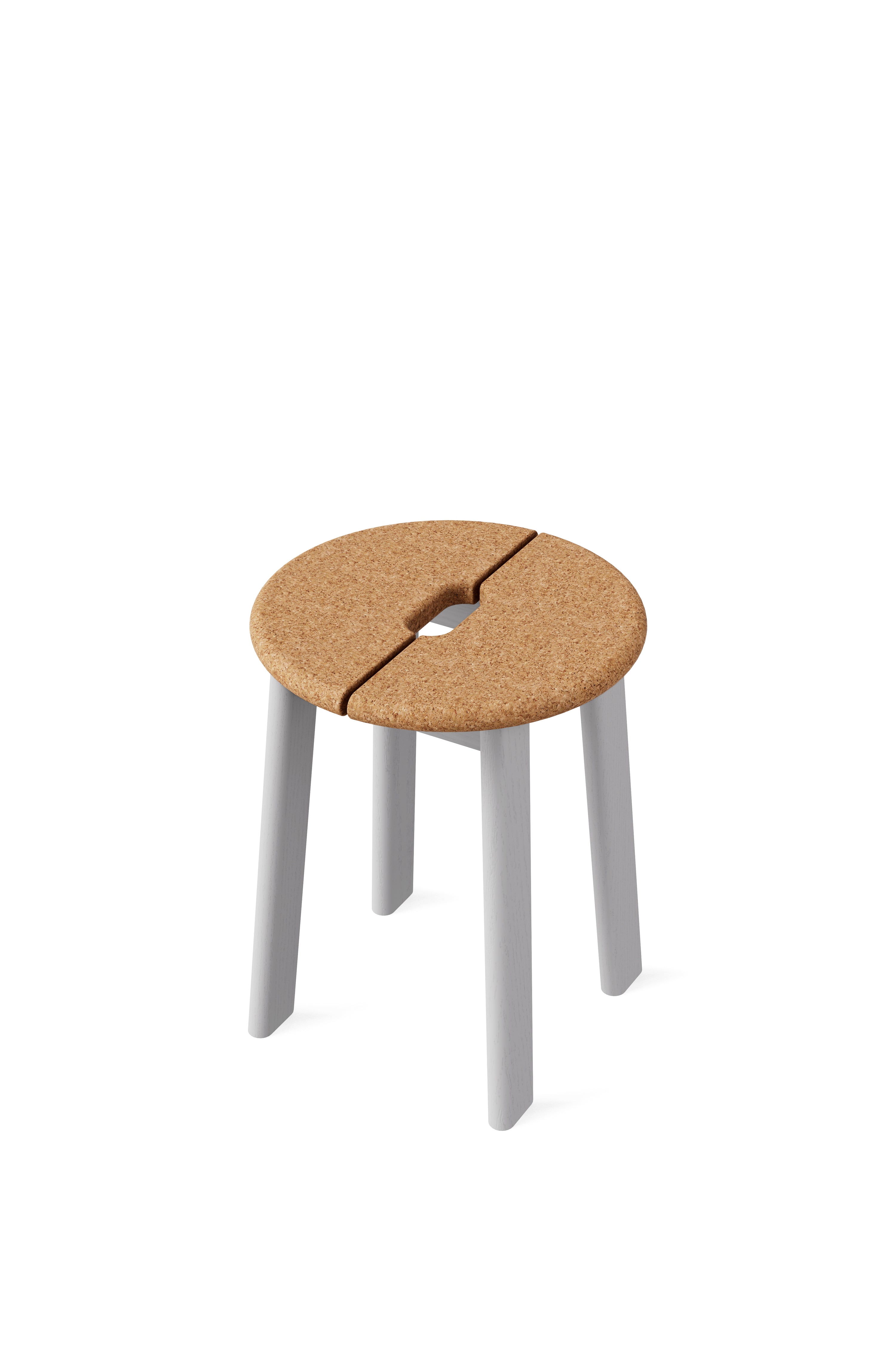 BRAVO Stool 白蠟木極簡椅凳-軟木椅座