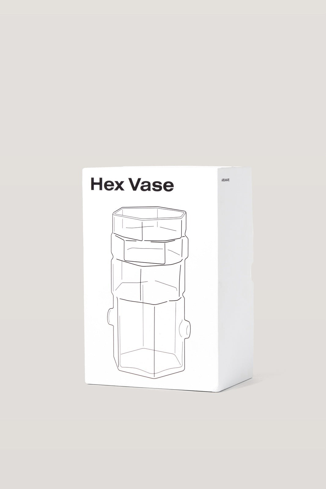 Hex Vase · Clear