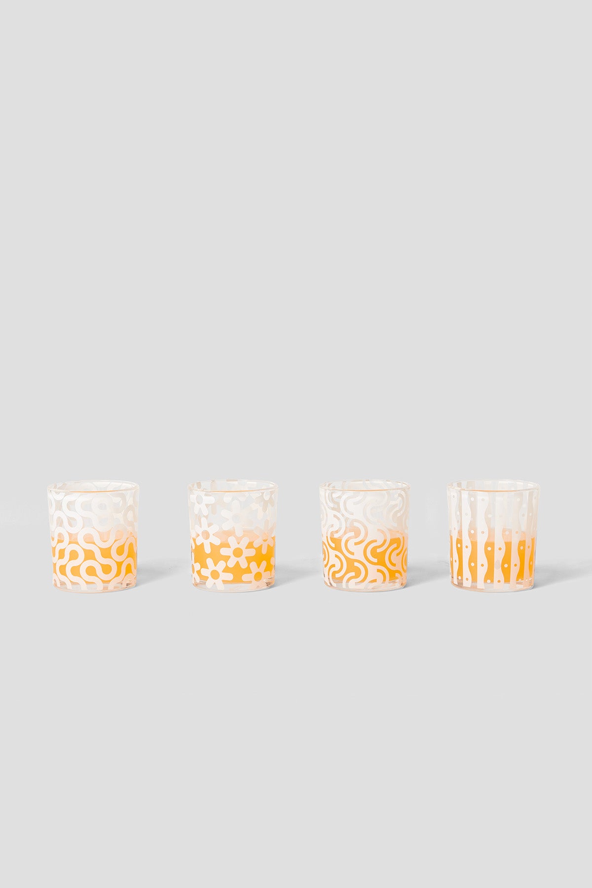 Pattern Glasses · White