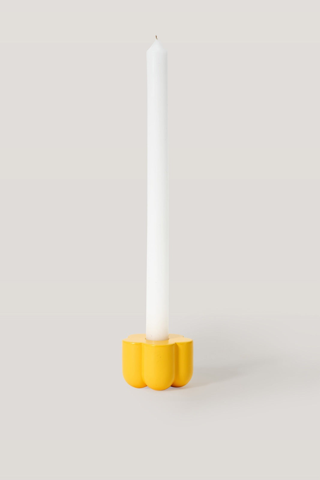 Poppy Candle & Incense Holder · Yellow