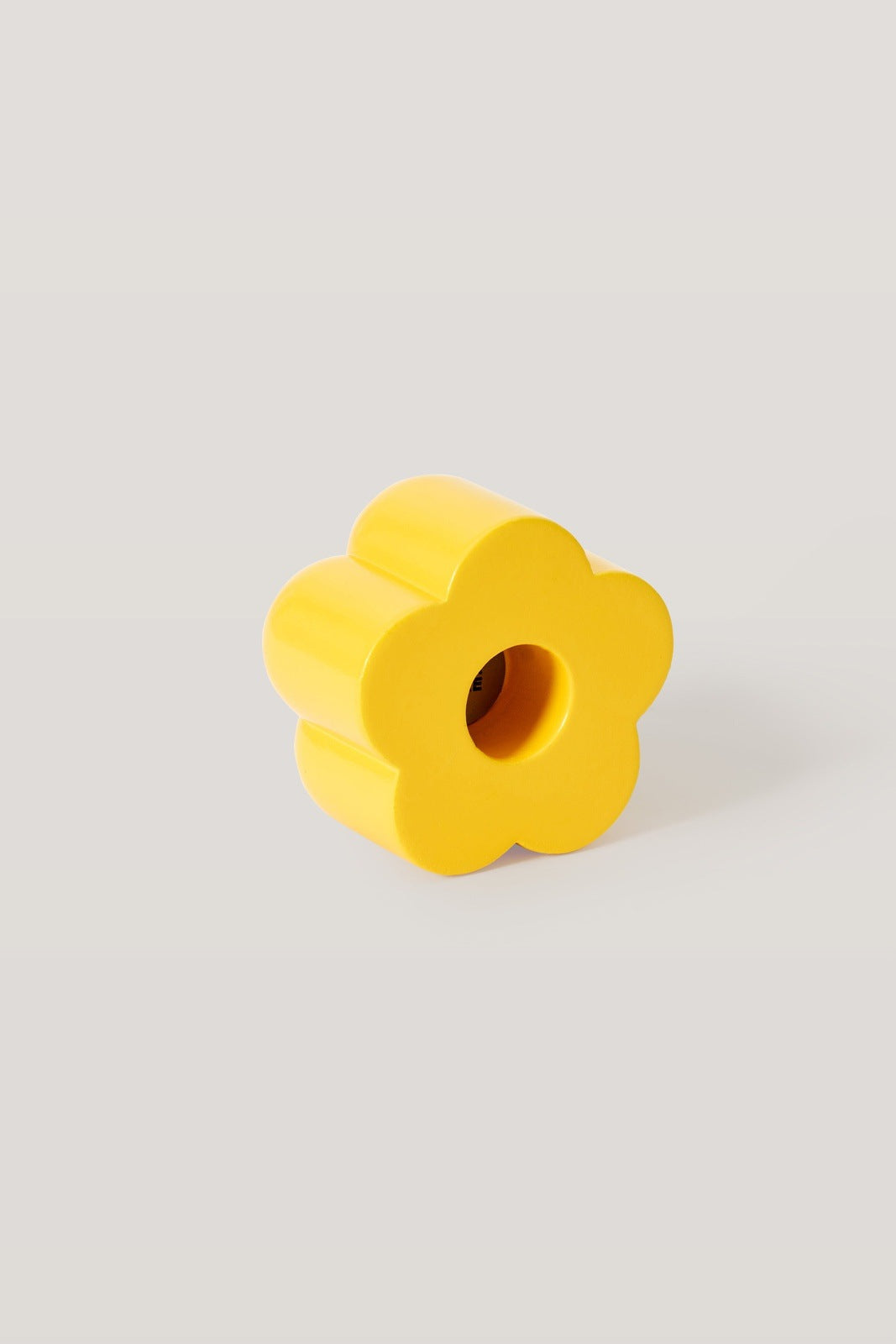 Poppy Candle & Incense Holder · Yellow