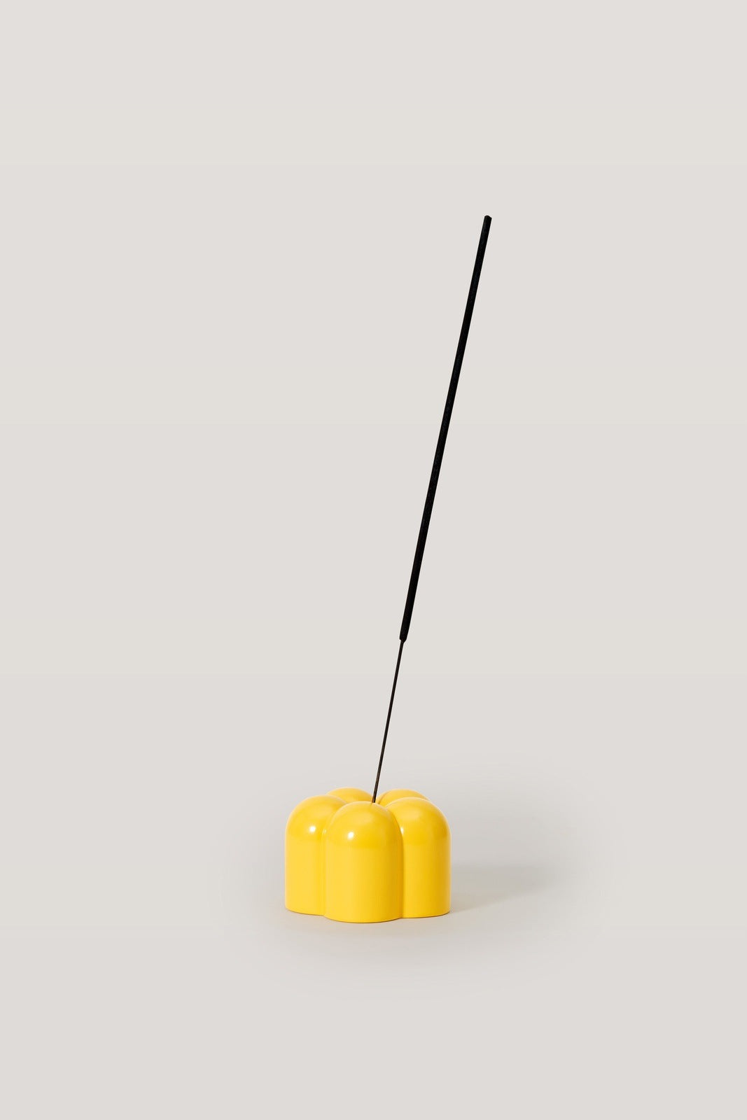 Poppy Candle & Incense Holder · Yellow