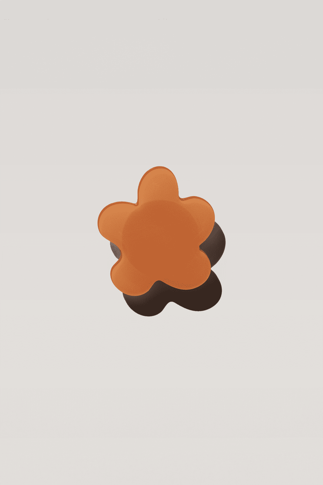 Orange Flower Phone Grip