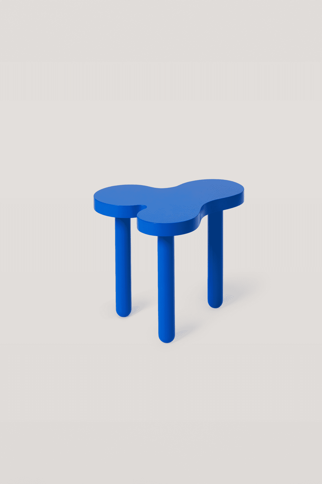 Splat Side Table · Tall · Blue