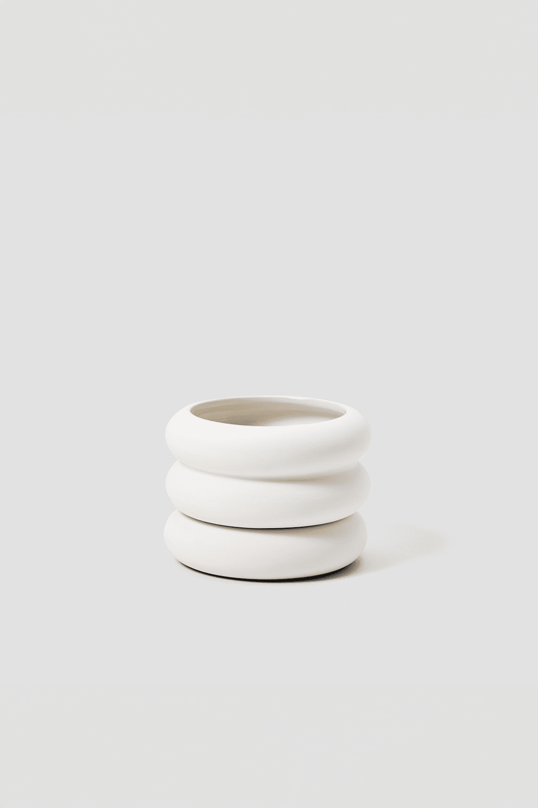 Stacking Planter Mini Short · White
