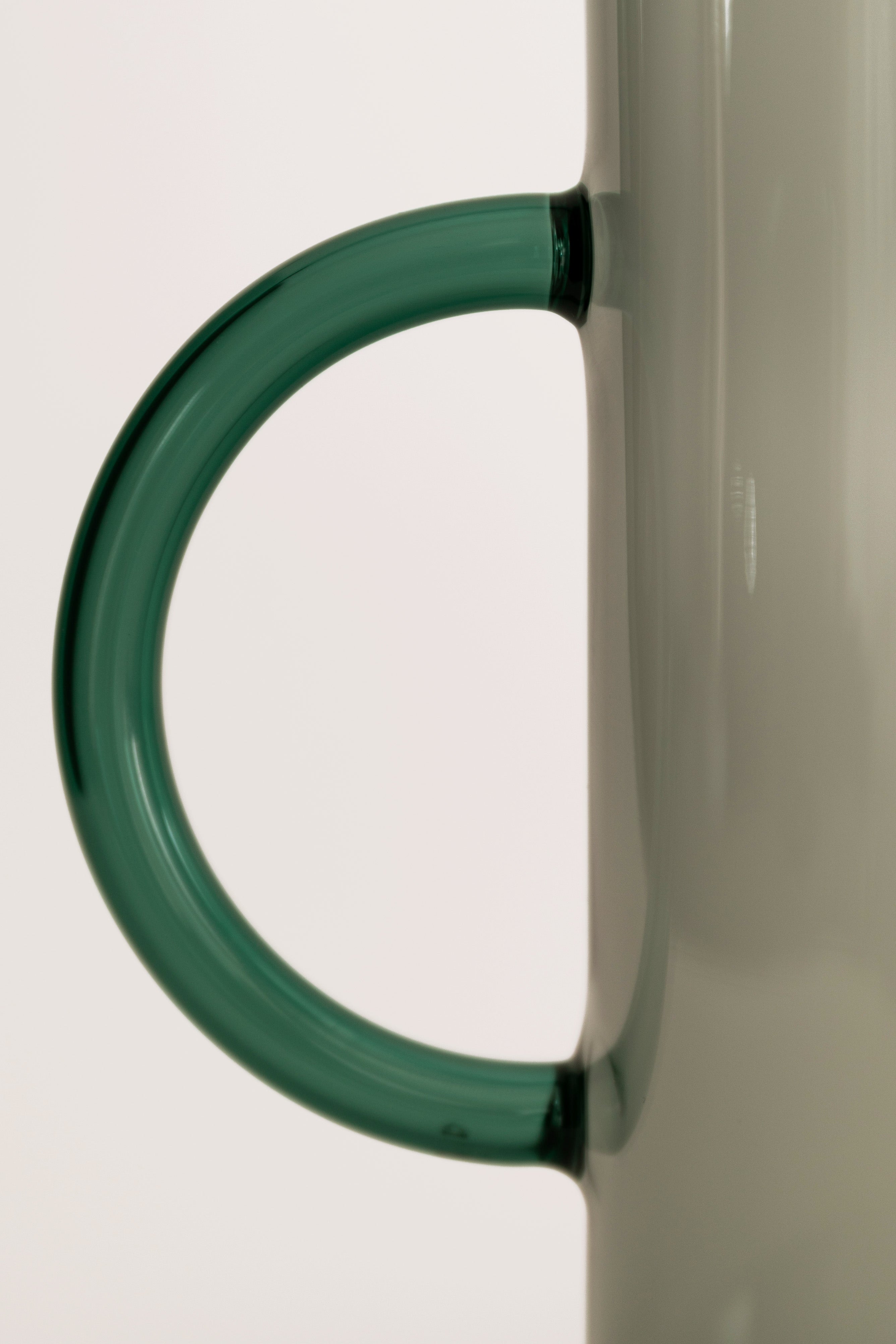 Handle Vase · Smoke + Teal