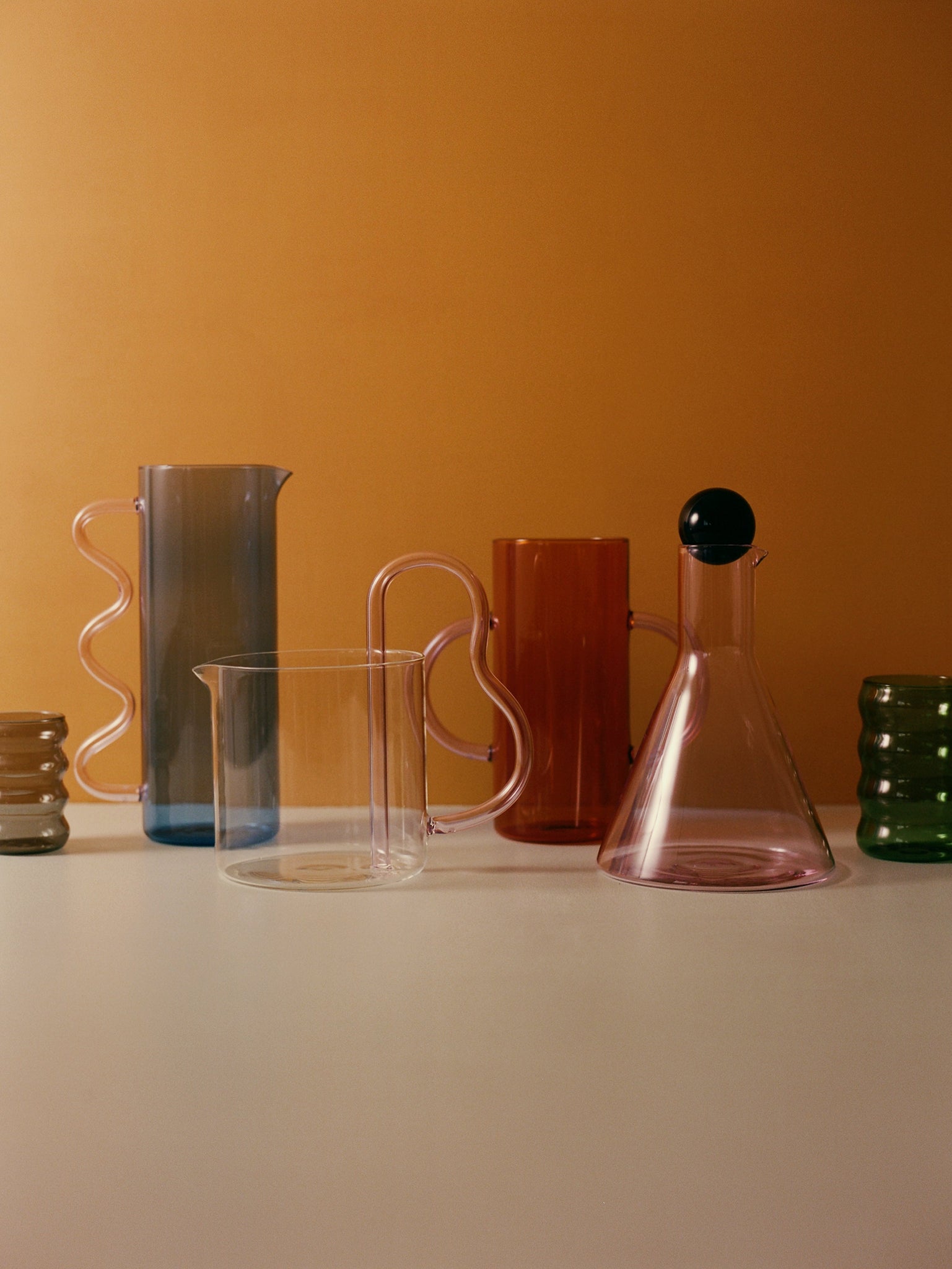 Bilboquet Carafe · Pink + Black