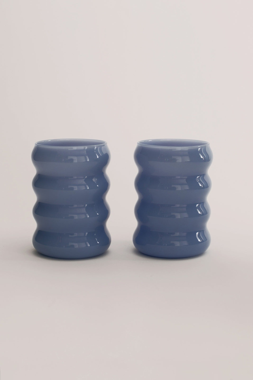 Opaque Ripple Cup Set of Two · Cornflower