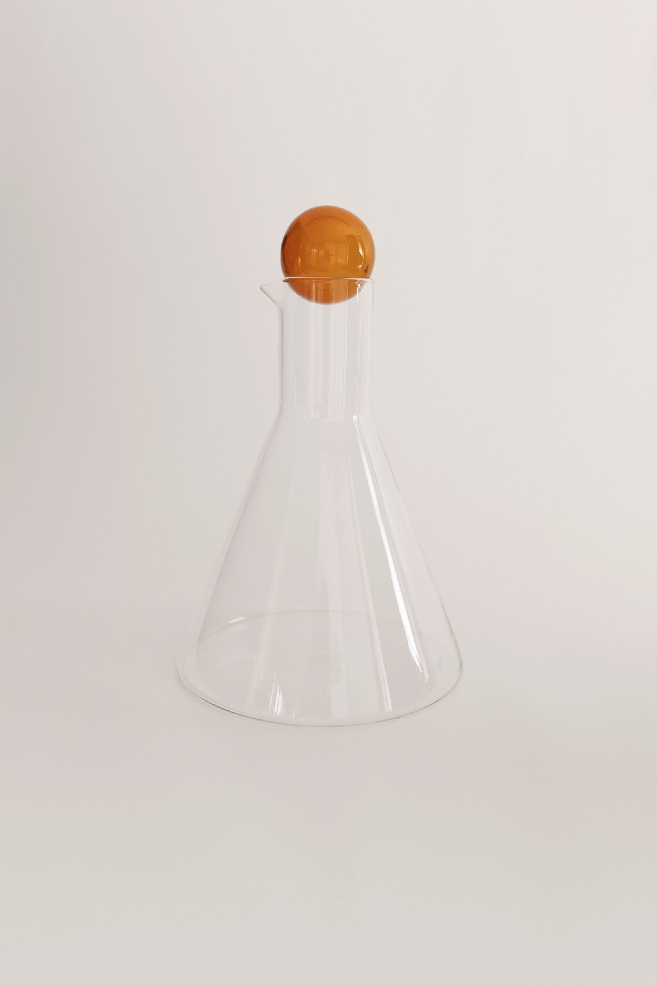 Bilboquet Carafe · Clear + Amber