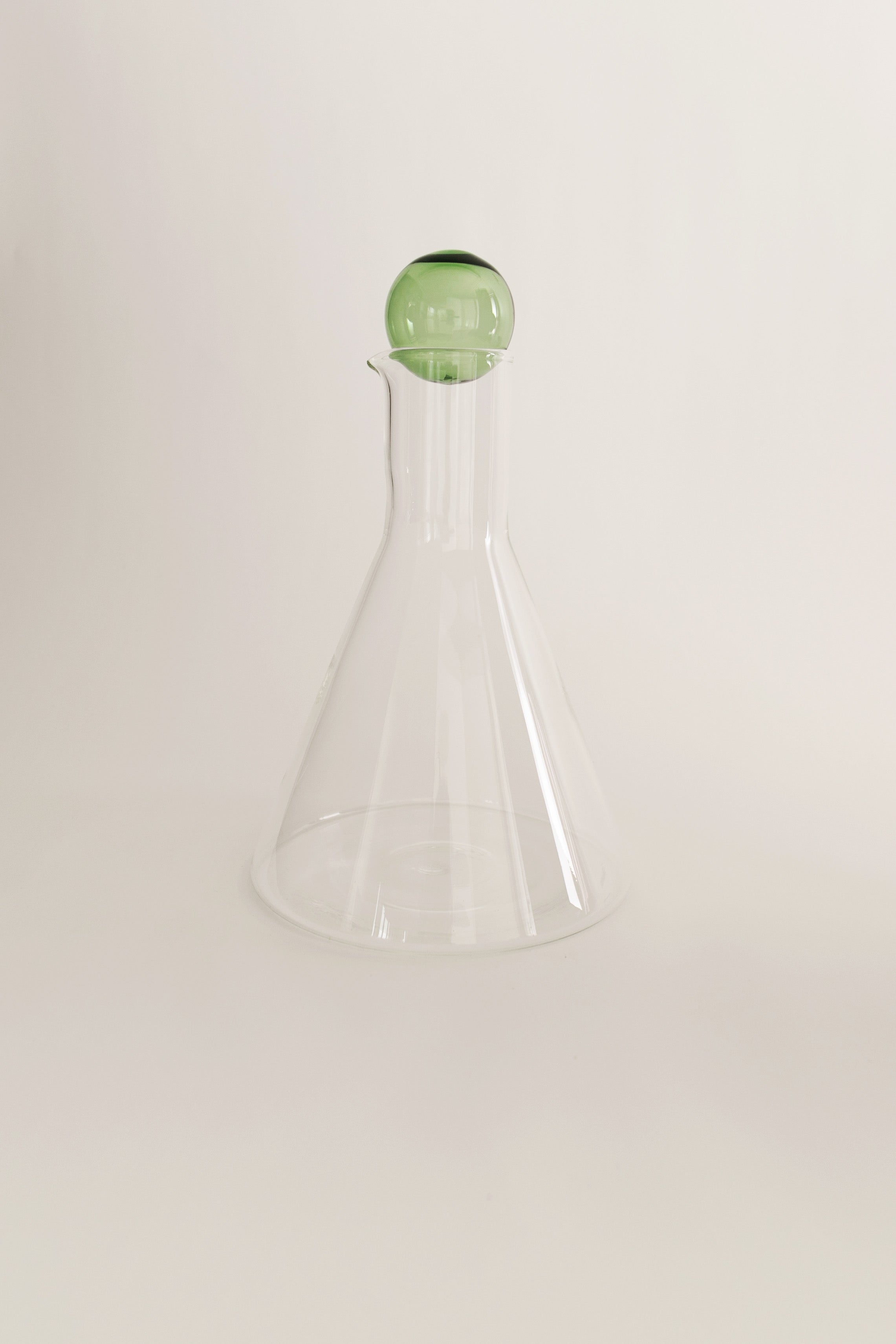 Bilboquet Carafe · Clear + Green