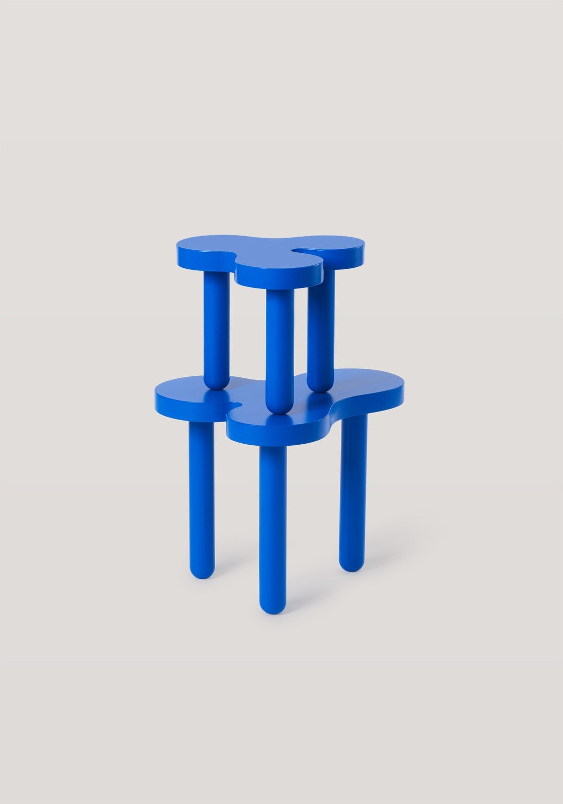 Splat Side Table · Tall · Blue